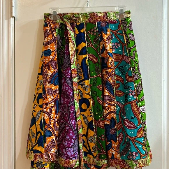 【COLOR iN ID】Spangle wrap skirt Seedling Stripe Cotton Wrap Skirt in Dresses & Skirts | Vince